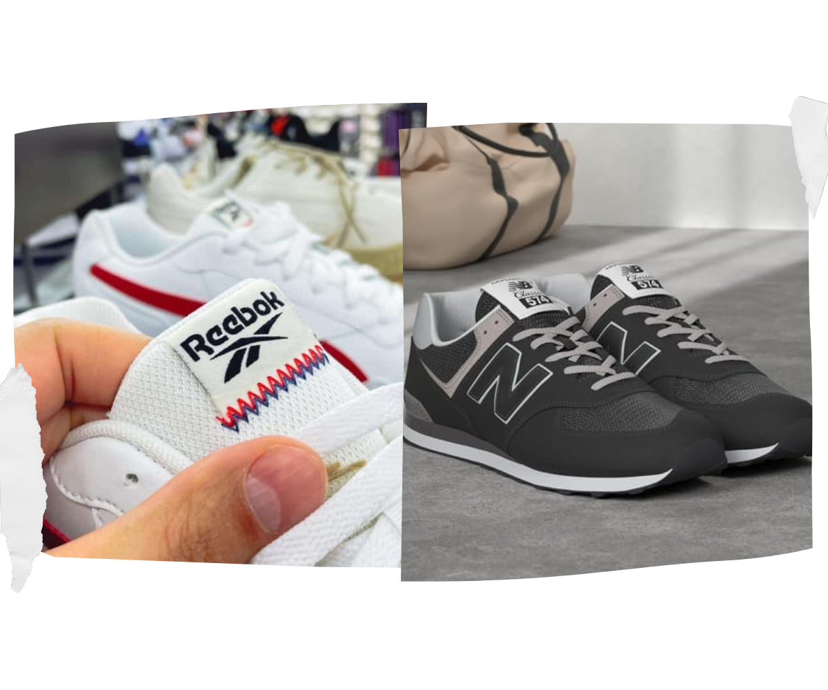 Reebok atau New Balance